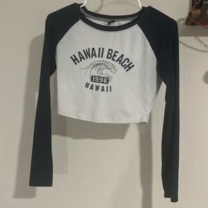 Hawaii Cropped Long Sleeve